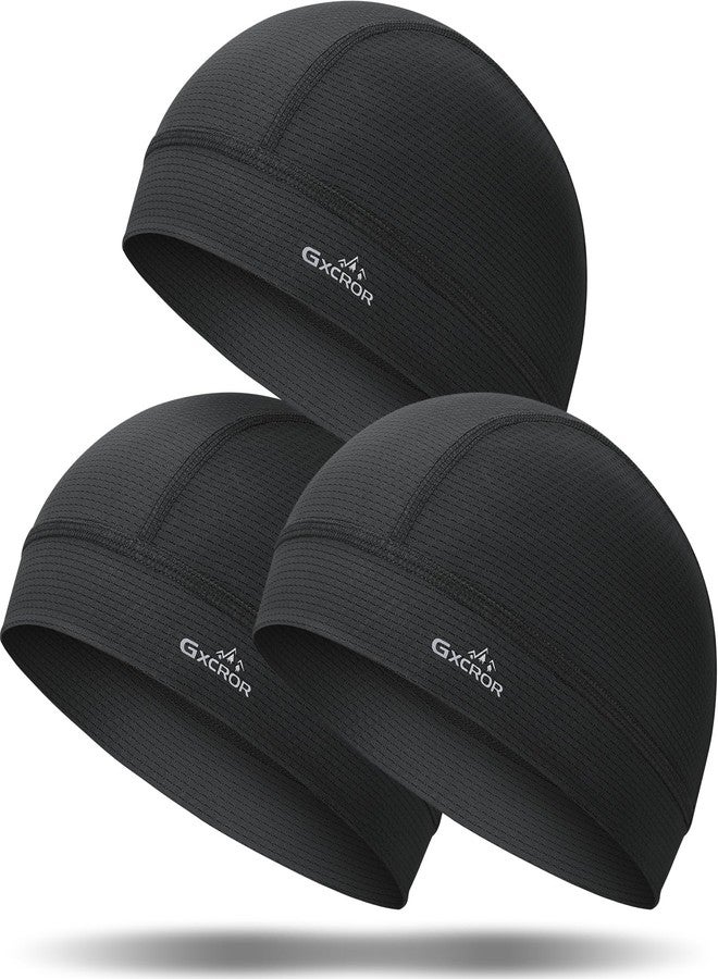 GXCROR 3 Pack Cooling Skull Cap with Sweat-Wicking & Anti-Odor Technology Quick-Dry Helmet Liner for Cycling Motorcycle - Image 1